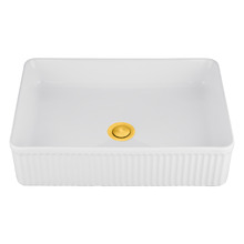 Anika 500mm Ceramic Above Counter Basin with Pop-Up Waste